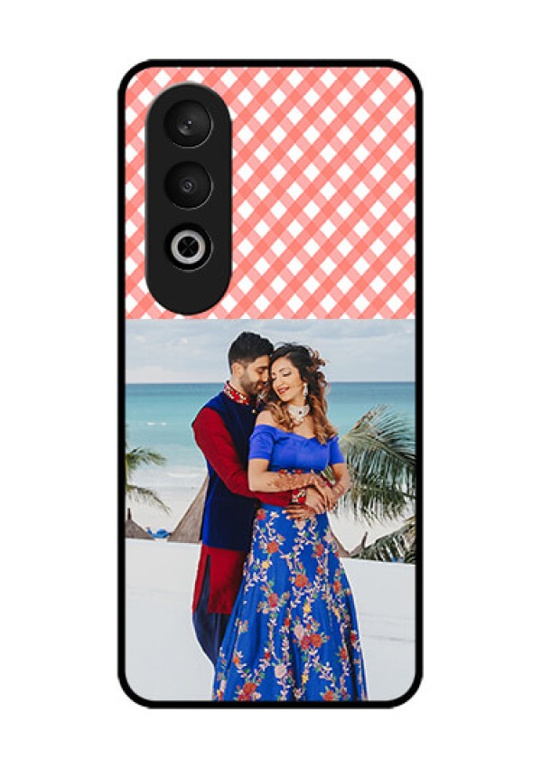 OnePlus Nord CE 4 Custom Glass Phone CasePink Pattern Design