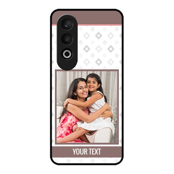 OnePlus Nord CE 4 Custom Glass Phone CaseSimple Diamond Design