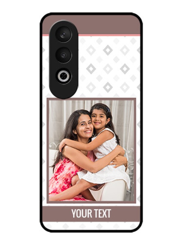 Custom OnePlus Nord CE 4 Custom Glass Phone CaseSimple Diamond Design