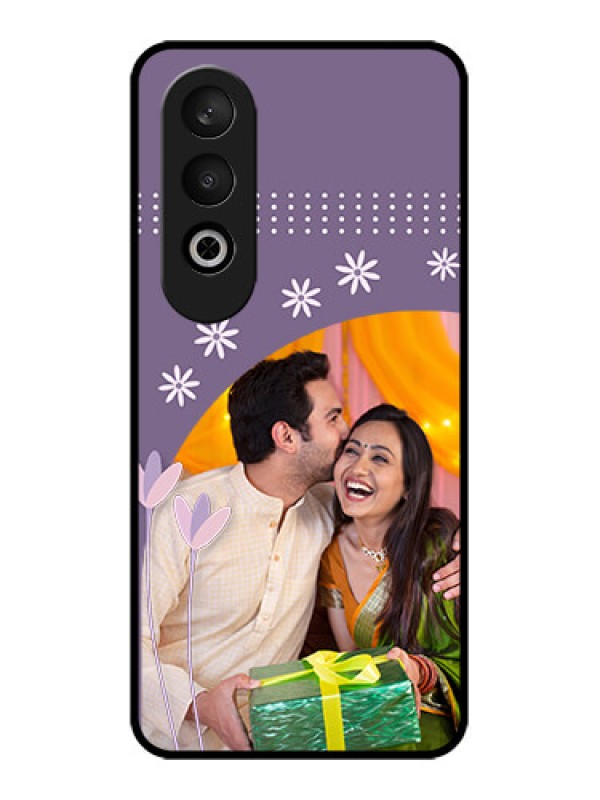 Custom OnePlus Nord CE 4 Custom Glass Phone CaseLavender Flowers Design