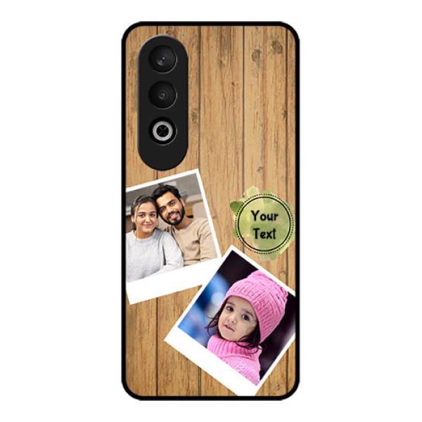 OnePlus Nord CE 4 Custom Glass Phone CaseWooden Texture Design