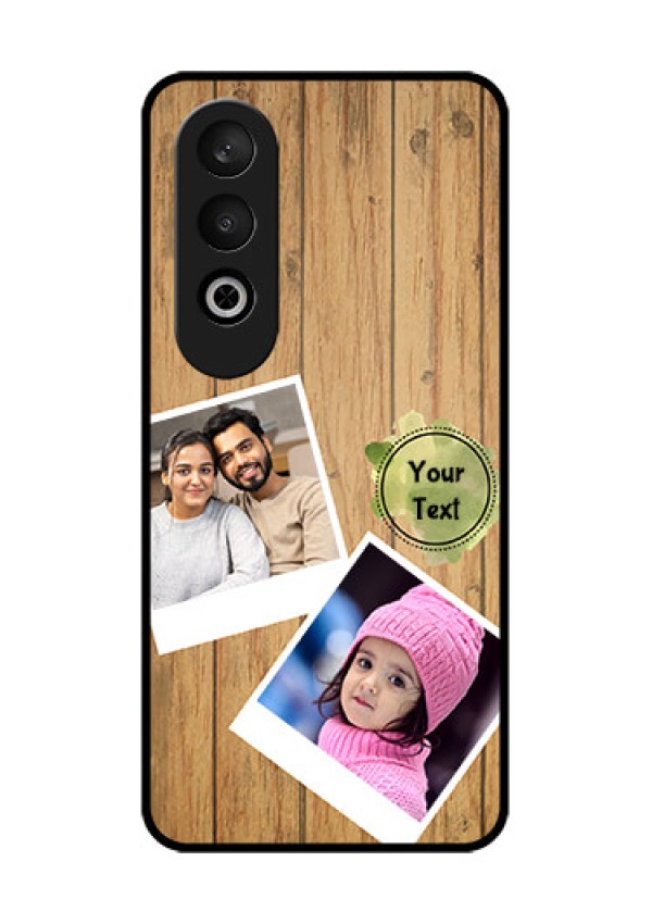 OnePlus Nord CE 4 Custom Glass Phone CaseWooden Texture Design