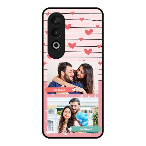 OnePlus Nord CE 4 Custom Glass Phone CasePhoto With Heart Design