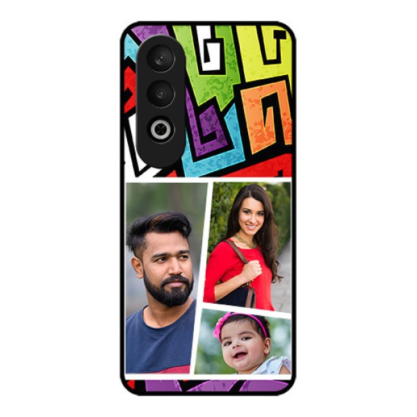 OnePlus Nord CE 4 Custom Glass Phone CaseGraffiti Pattern Design OnePlus Nord CE 4 Custom Glass Phone CaseGraffiti Pattern Design