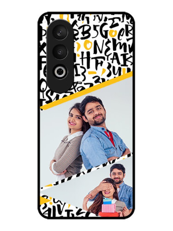 Custom OnePlus Nord CE 4 Custom Glass Phone CaseLetters Pattern Design