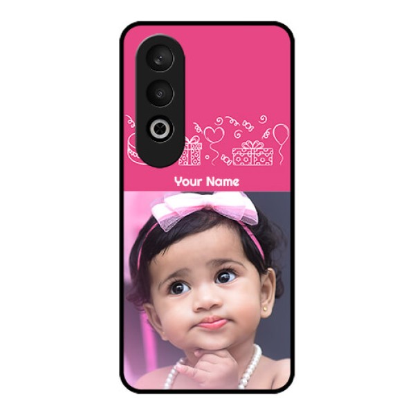 OnePlus Nord CE 4 Custom Glass Phone CaseWith Birthday Line Art Design