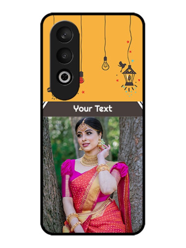 Custom OnePlus Nord CE 4 Custom Glass Phone CaseWith Family Picture And Icons