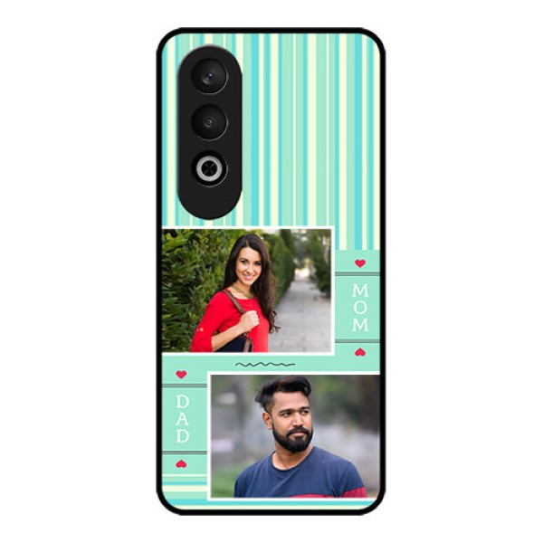 OnePlus Nord CE 4 Custom Glass Phone CaseMom and Dad Pic Design