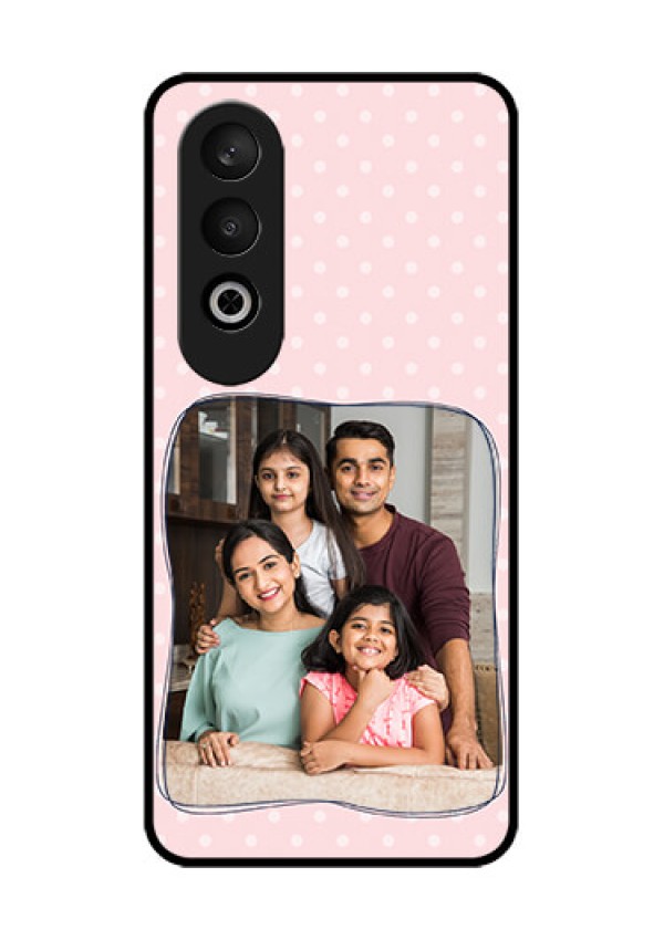 OnePlus Nord CE 4 Custom Glass Phone CaseFamily With Dots Design