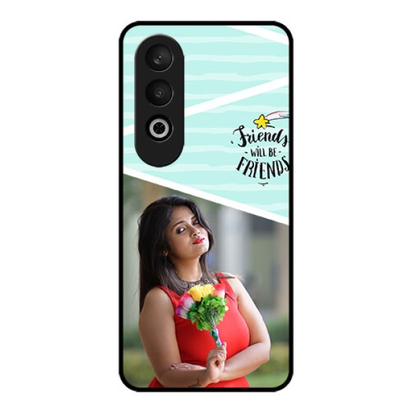 OnePlus Nord CE 4 Custom Glass Phone CaseFriends Picture Icon Design OnePlus Nord CE 4 Custom Glass Phone CaseFriends Picture Icon Design