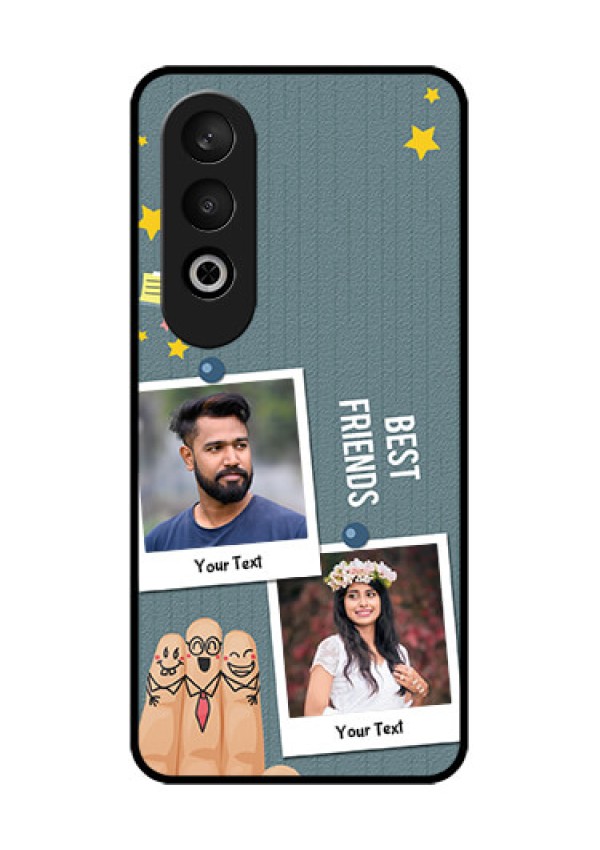 OnePlus Nord CE 4 Custom Glass Phone CaseSticky Frames And Friendship Design