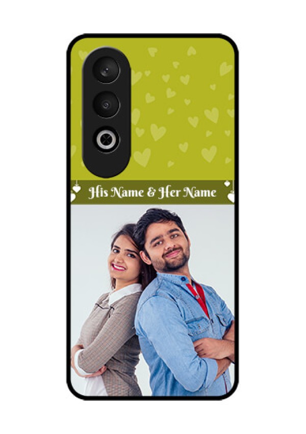 OnePlus Nord CE 4 Custom Glass Phone CaseYou and Me Heart Design