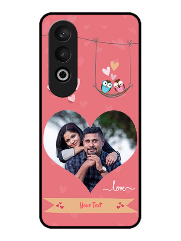 Custom OnePlus Nord CE 4 Custom Glass Phone CasePeach Color Love Design