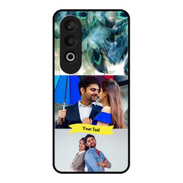 OnePlus Nord CE 4 Custom Glass Phone CaseImage With Boho Peacock Feather Design