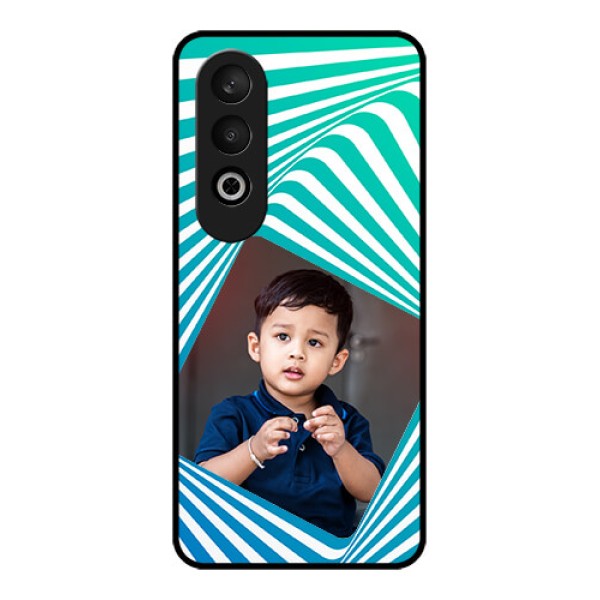 OnePlus Nord CE 4 Custom Glass Phone CaseAbstract Spiral Design