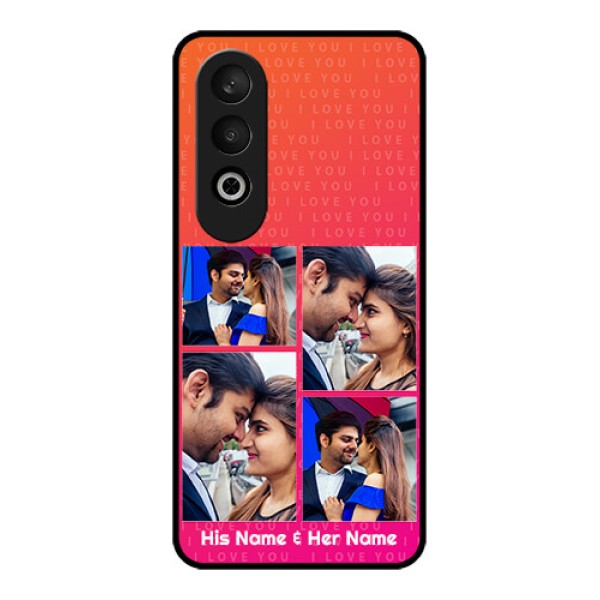 OnePlus Nord CE 4 Custom Glass Phone CaseI Love You Pink Design