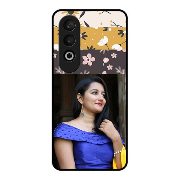 OnePlus Nord CE 4 Custom Glass Phone CaseStylish Floral Design