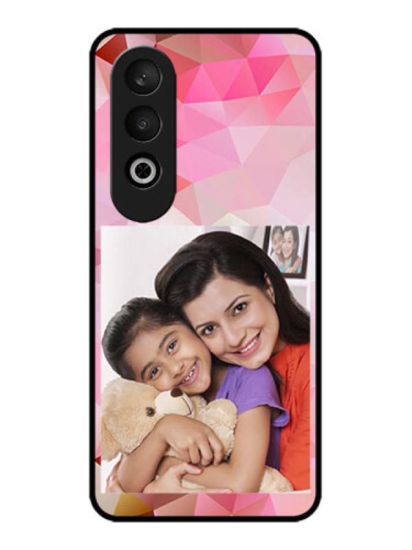 Custom OnePlus Nord CE 4 Custom Glass Phone CaseAbstract Triangle Design