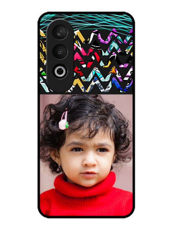 Custom OnePlus Nord CE 4 Custom Glass Phone CaseNeon Abstract Design