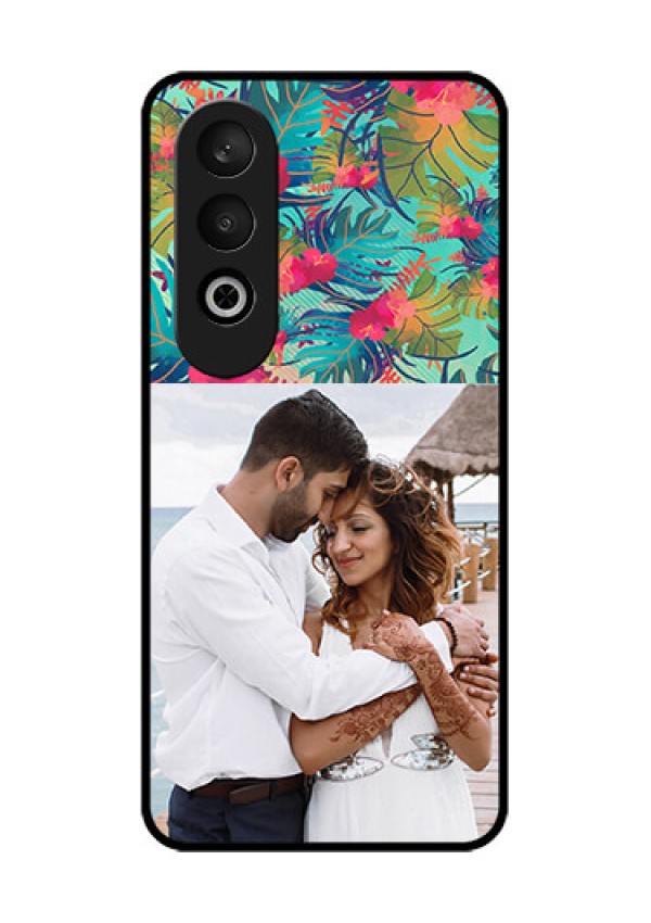 OnePlus Nord CE 4 Custom Glass Phone CaseWatercolor Floral Design
