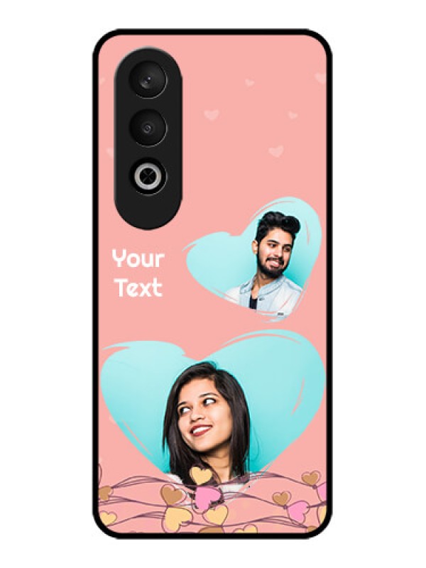 Custom OnePlus Nord CE 4 Custom Glass Phone CaseLove Doodle Design