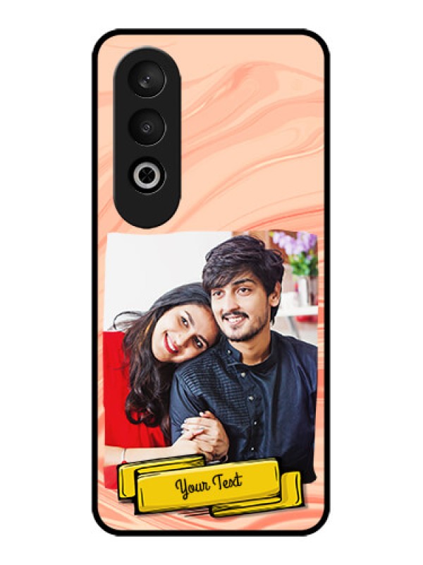 Custom OnePlus Nord CE 4 Custom Glass Phone CaseMarble Texture Design