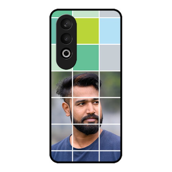 OnePlus Nord CE 4 Custom Glass Phone CaseWith White Box Pattern OnePlus Nord CE 4 Custom Glass Phone CaseWith White Box Pattern