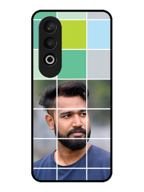 Custom OnePlus Nord CE 4 Custom Glass Phone CaseWith White Box Pattern