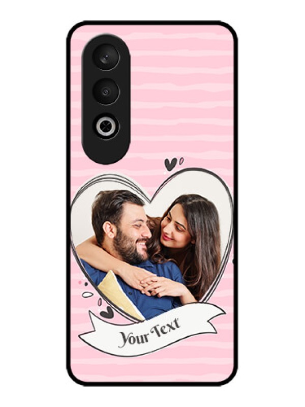 Custom OnePlus Nord CE 4 Custom Glass Phone CaseVintage Heart Design