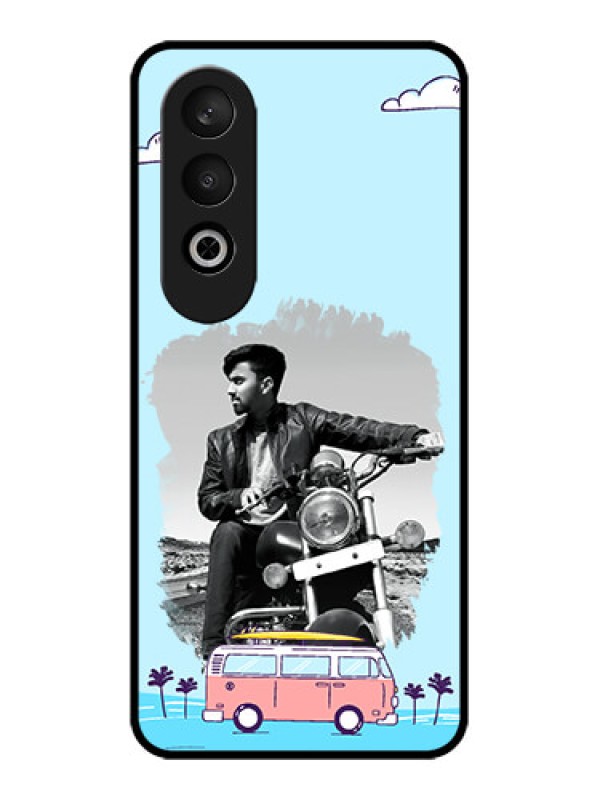 Custom OnePlus Nord CE 4 Custom Glass Phone CaseTravel and Adventure Design