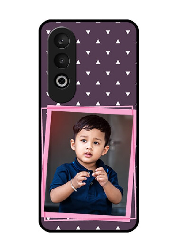 OnePlus Nord CE 4 Custom Glass Phone CaseTriangle Pattern Dotted Design
