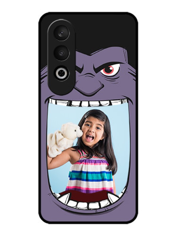 Custom OnePlus Nord CE 4 Custom Glass Phone CaseAngry Monster Design