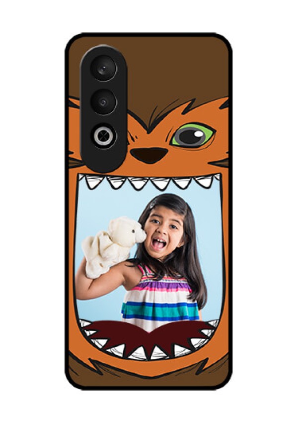 OnePlus Nord CE 4 Custom Glass Phone CaseOwl Monster Back Case Design
