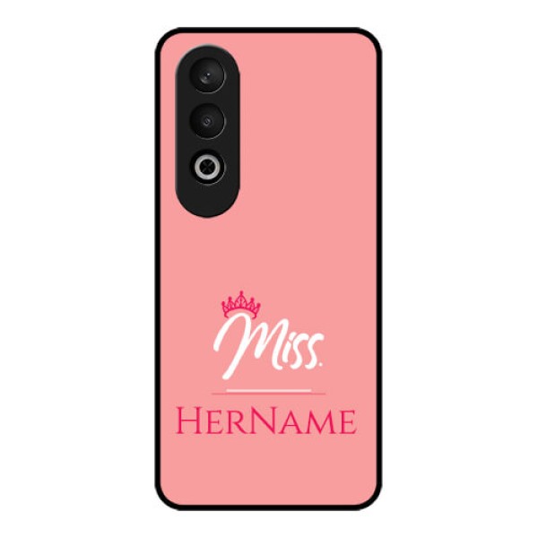 OnePlus Nord CE 4 Custom Glass Phone CaseMrs With Name Design