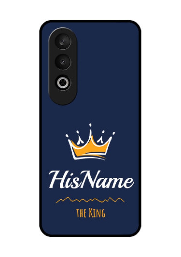 OnePlus Nord CE 4 Custom Glass Phone CaseKing With Name Design