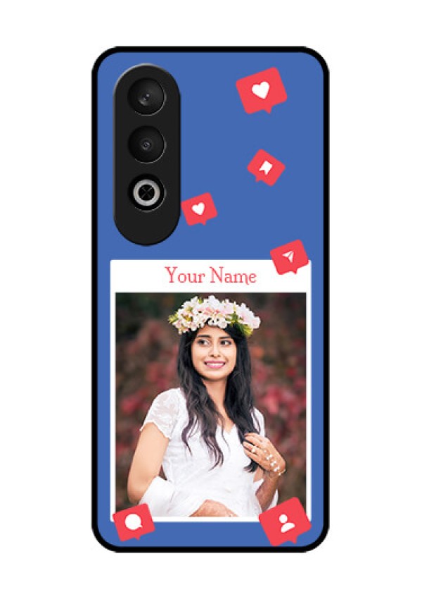 OnePlus Nord CE 4 Custom Glass Phone CaseLike Share And Comment Design
