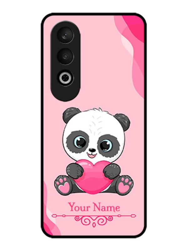 Custom OnePlus Nord CE 4 Custom Glass Phone CaseCute Panda Design