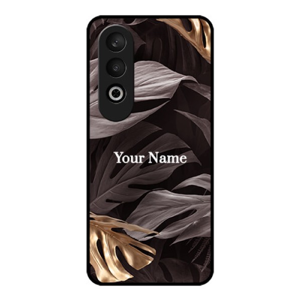 OnePlus Nord CE 4 Custom Glass Phone CaseWild Leaves Digital Paint Design OnePlus Nord CE 4 Custom Glass Phone CaseWild Leaves Digital Paint Design