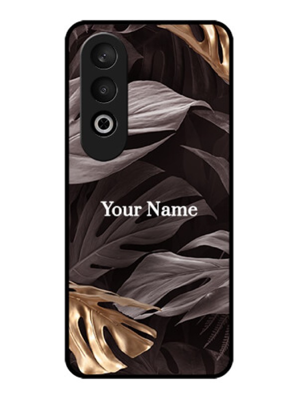 Custom OnePlus Nord CE 4 Custom Glass Phone CaseWild Leaves Digital Paint Design
