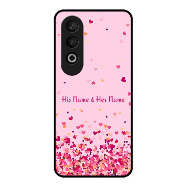 OnePlus Nord CE 4 Custom Glass Phone CaseFloating Hearts Design OnePlus Nord CE 4 Custom Glass Phone CaseFloating Hearts Design