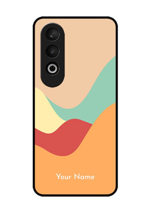 OnePlus Nord CE 4 Custom Glass Phone CaseOcean Waves Multi - Colour Design