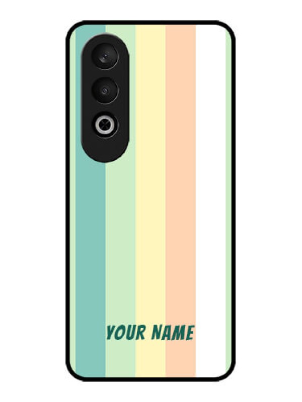 Custom OnePlus Nord CE 4 Custom Glass Phone CaseMulti - Colour Stripes Design