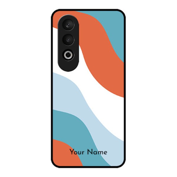 OnePlus Nord CE 4 Custom Glass Phone CaseColoured Waves Design