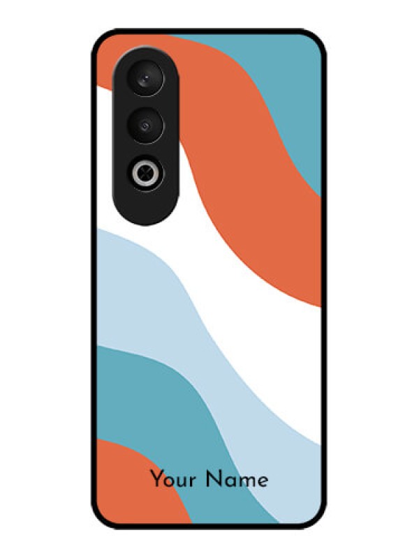 Custom OnePlus Nord CE 4 Custom Glass Phone CaseColoured Waves Design