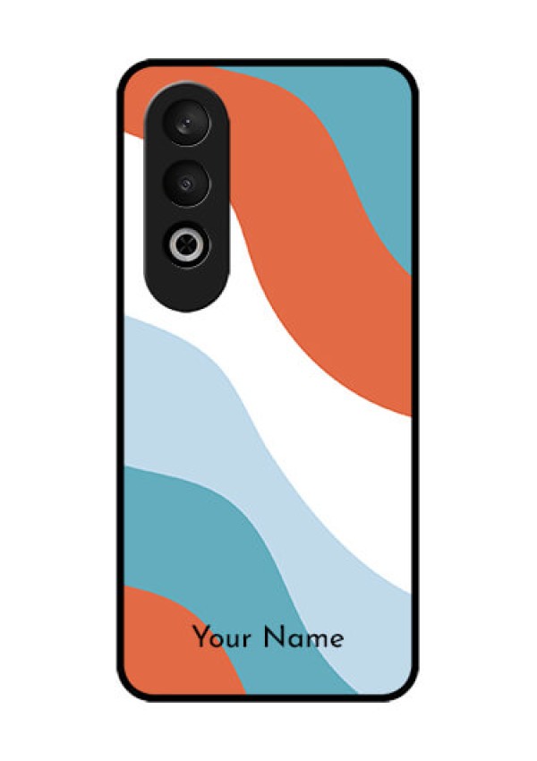 OnePlus Nord CE 4 Custom Glass Phone CaseColoured Waves Design