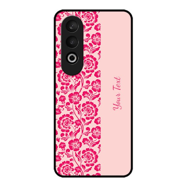 OnePlus Nord CE 4 Custom Glass Phone CaseAttractive Floral Pattern Design