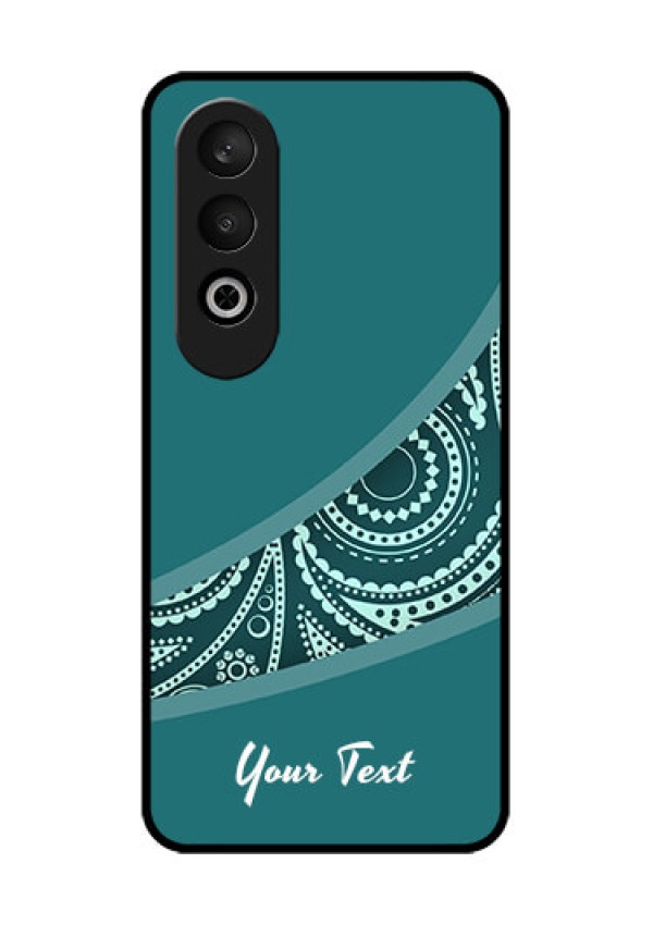 OnePlus Nord CE 4 Custom Glass Phone CaseSemi Visible Floral Design