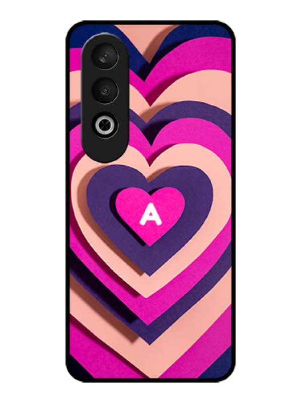 Custom OnePlus Nord CE 4 Custom Glass Phone CaseCute Heart Pattern Design