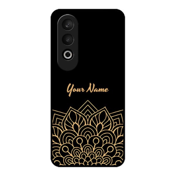 OnePlus Nord CE 4 Custom Glass Phone CaseGolden Mandala Design