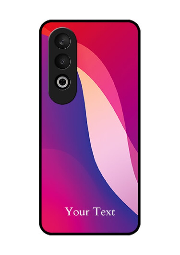 OnePlus Nord CE 4 Custom Glass Phone CaseDigital Abstract Overlap Design